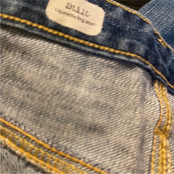 AG Adriano Goldschmied Distressed Dark Blue Skinny Jeans - Picture 4 of 5